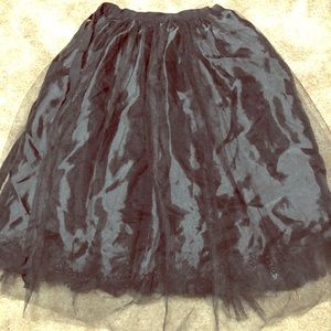 Black Tulle Skirt